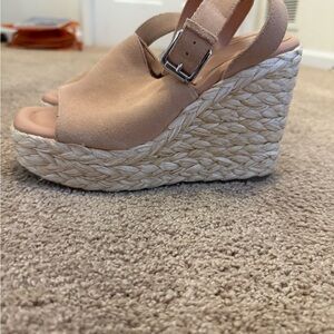 Mark Fisher Women's Tan Wedge Sandals